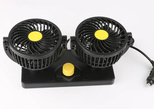 LJ ACCESORIOS Ventilador Doble Para Auto 12 V 1