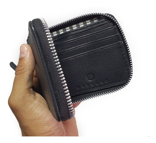 Leather Wallet with Zipper Luanda by Mârsago 2