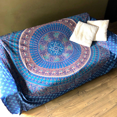 Indian Cotton 2.5-Plaza Bedspread Mandala Sofa Cover 0