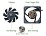 Anvision 60mm x 15mm DC 24V Brushless Cooling Fan, Dual Ball Bearing 3