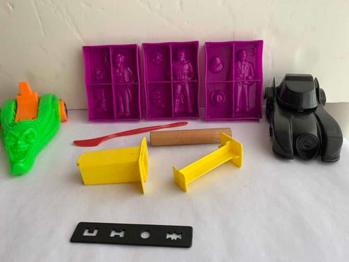 Moldes Temáticos Batman Play Doh Batimovil Auto Guasón Otros 6