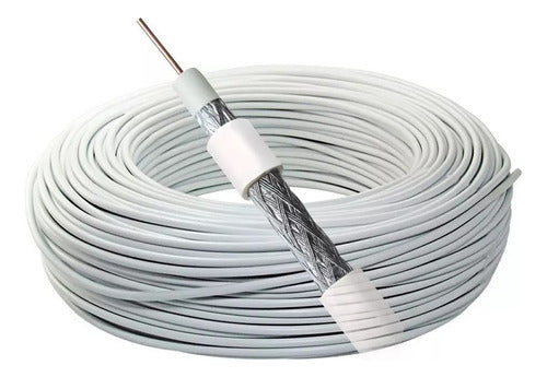 10 Metros Cable Coaxil Para Tv Cable Armado - Casa Korman 0