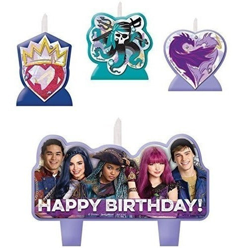 Conjunto De Velas De Cumpleaños De Disney Descendientes 2 0