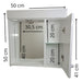 F.I Bathroom Medicine Cabinet with Mirror Door - 50 cm Offer! 2