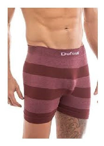 Dufour Pack X3 Boxer Hombre Dufour S/costura Rayado 12062 Hot Sale 2