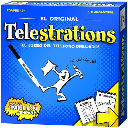 Juego De Cartas Telestrations Usapoly Teléfono Dibujado Febo 0