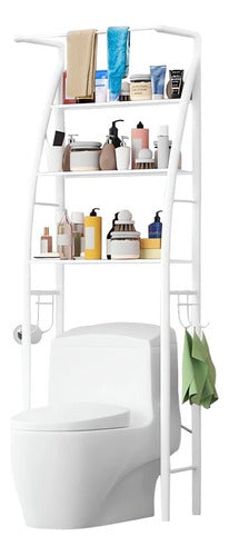 Carolinas Home Mueble Organizador Baño Rack Estante Sanitario Taza Repisa® 0