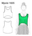 Real Size Clothing Patterns - Women's Muscled Tank Top 1605 2