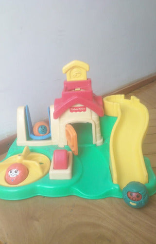 Isla De Juegos Y 3 Personajes Bolitas Fisher Price 0