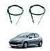 Fremec Kit X2 Handbrake Cables for Peugeot 206 to Drum 0