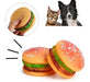 Interactive Burger Toy with Squeaker for Pets 3