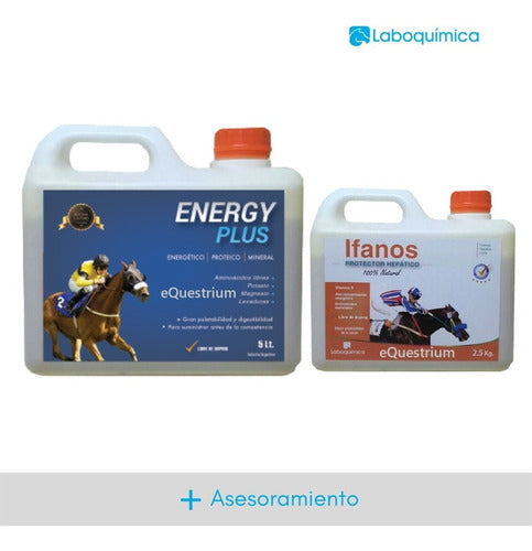 Laboquimica SRL Energy Plus X 5L + Ifanos Hepatic Protector + Asesoram 0