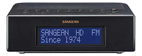 Radio Reloj Con Carga Usb Sangean Sg-114 0