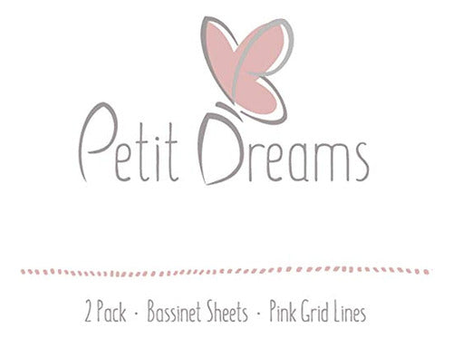 Petit Dreams - Cotton Jersey Fitted Sheet for Baby Moses Basket 2