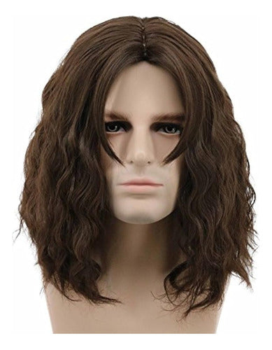 Karlery Short Curly Wig for Men for Halloween 0