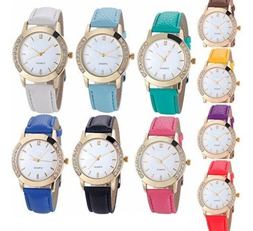 Yunanwa 10 Pack Venta Al Por Mayor Mujeres Relojes De Cuero 0