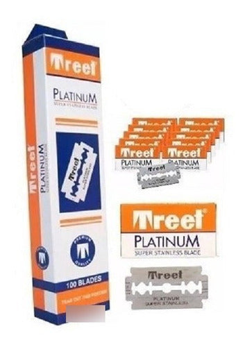 Hojas De Afeitar Doble Filo Treet Platinum - 200 Unid. 0