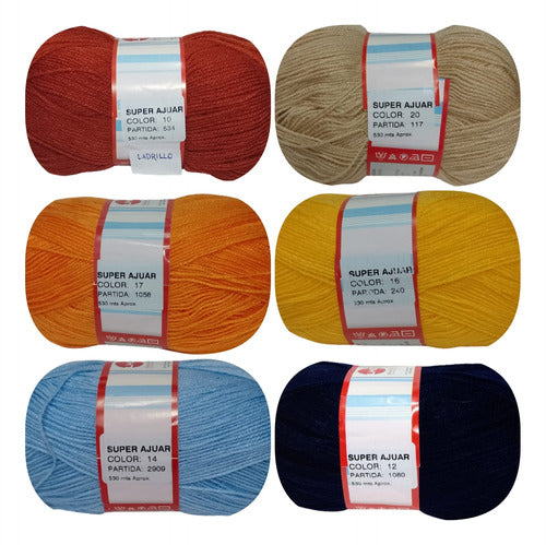 Super Ajuar Hypoallergenic Acrylic Yarn Lho Pack 10 Skeins 4