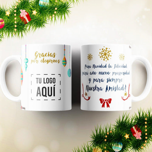 Plantillas Tazas Año Nuevo 2024 Corporativo Navidad Sublimar 3