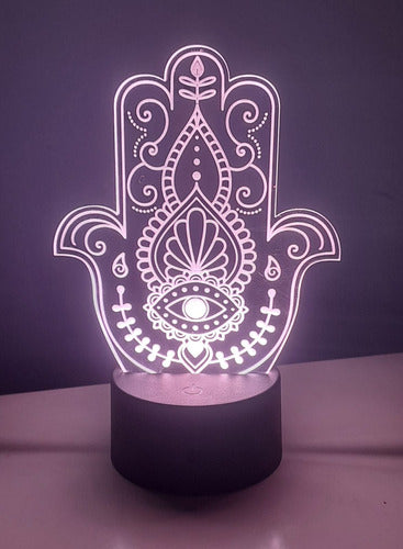 Invitame Creaciones LED Night Light Hand of Fatima 4