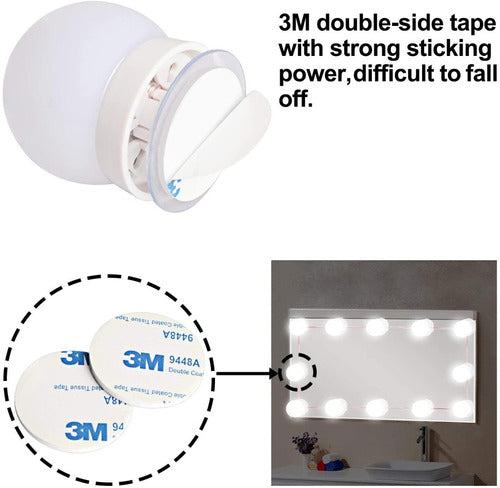 Kit 10 LED Lights Bulbs for Celebrity Makeup Mirror 4