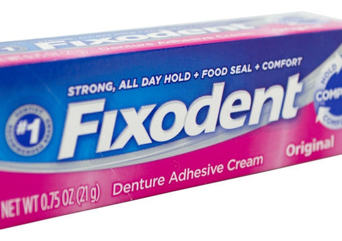 Fixodent Original Adhesivo Prótesis Dental Dientes 21gr X3 4