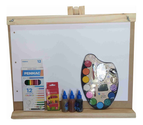 CP Taller Gráfico Table Drawing Easel + Children's Art Set 0