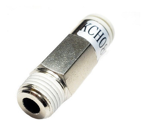 Intor Connector with Self-Closure Straight Tube-Thread Ø10 mm - 3/8 BSPT 0