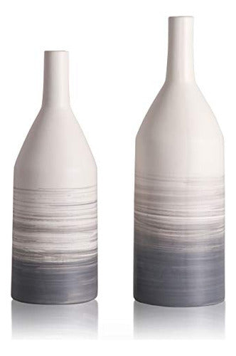 Teresa's Collections Modern Ceramic Vase Set 0