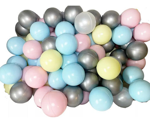 Set of 100 Pastel Color Non-Toxic Ball Pit Balls 3