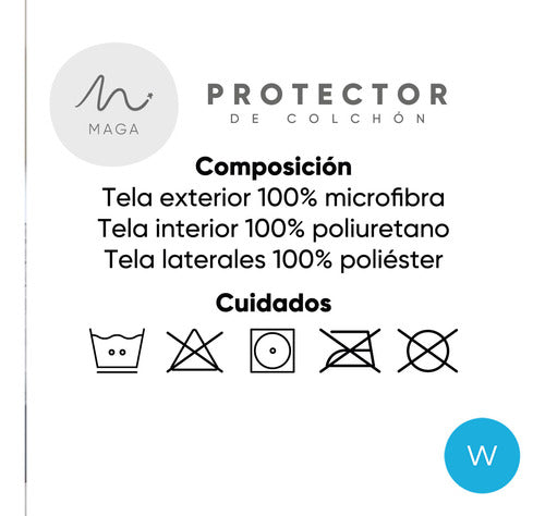 Maga Waterproof Mattress Protector 2 Plazas Capitoneado 3