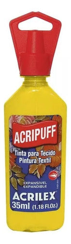 Acrilex Acripuff Textile Paint with Applicator 35ml 0