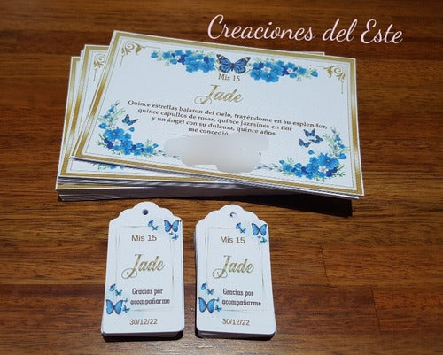 Creaciones del Este Invitations X10 + Tags X10 Custom Combo 1