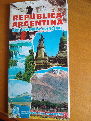 Mapa De Caminos De Argentina 1979 Aca 0