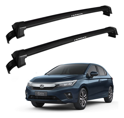 Eqmax New Wave Roof Bars for Honda City 2022+ Black 0