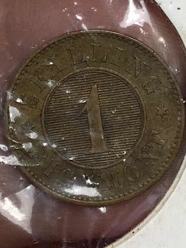 Moneda 1 Skilling  1856    #575 1