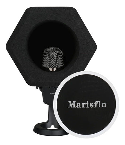 Marisflo Professional Microphone Isolation Ball with Pop Filter 0