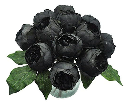 Blooming Paradise Silk Peony Artificial Fake Flowers Plants 0