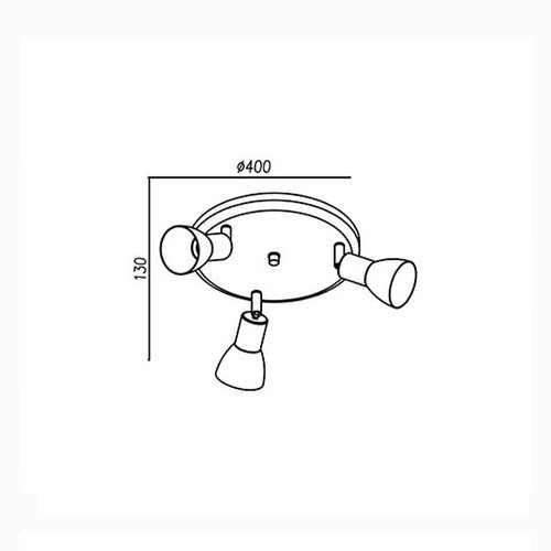 Artyluz Iluminacion Plafon Spot Aplique Techo Ventilador Acero Can 1