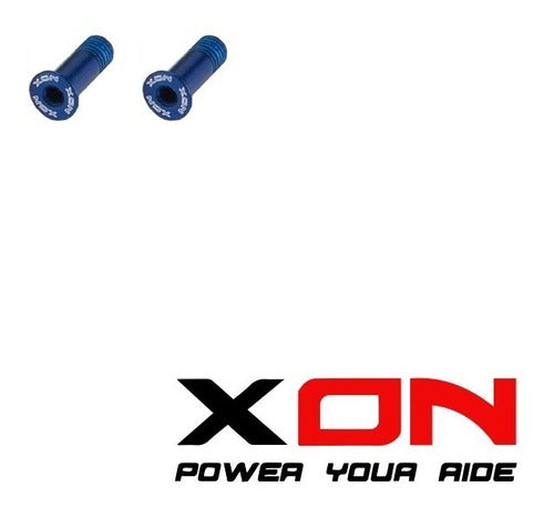 XON Change Wheel Screws Pair - Aluminum - Blue 3