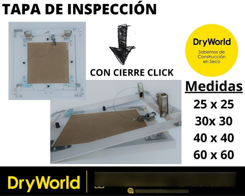 Tapa De Inspeccion 40x40 (cierre Click) 1