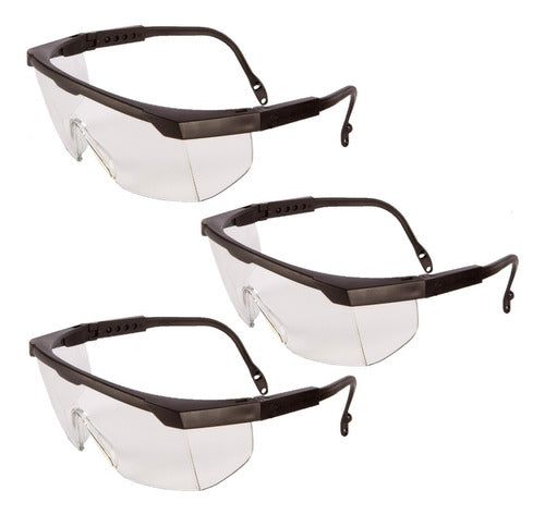 Libus Argon X3 Safety Glasses Adjustable Wraparound Lens 0