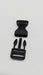 10-Pack Plastic Black Tip Top Buckle Clasp 40 mm Passage 1