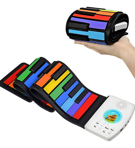 Generic Silicone Piano Keyboard for Kids Learning Sound and Music 0