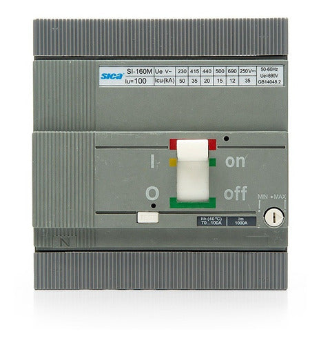 Sica Interruptor Automático Caja Moldeada Tetrapolar 100A Regulable 0