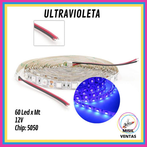 Iluled UV Black Light LED Strip - 12V Indoor 5050 1