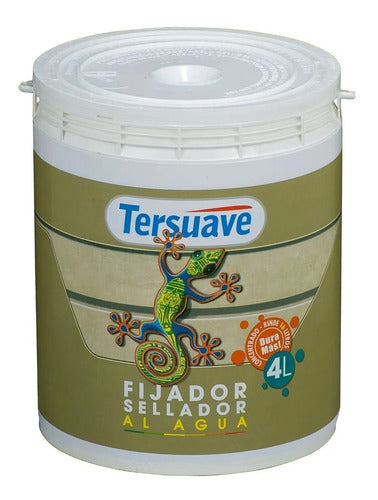 Fijador Sellador Concentrado Al Agua Tersuave Incoloro 4 Lts 0