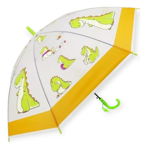 Made in China Transparent Polka Dot Children's Umbrella with Plastic Handle 0