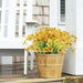 Realistic Artificial Flowers Home Garden Decoration - Yellow 4