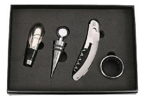 Benabi Set 5 Pcs Wine Accessories with Corkscrew Gift Box 4